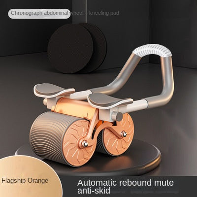 Elbow Support Ab Roller with Auto-Return Feature for Core Training, Abdominal Muscle Wheel for Fat Burning and Belly Slimming, Home Fitness Equipment